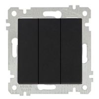 RİTA MEK TUŞ ÜÇLÜ ANAHTAR (VİDALI) SİYAH 1